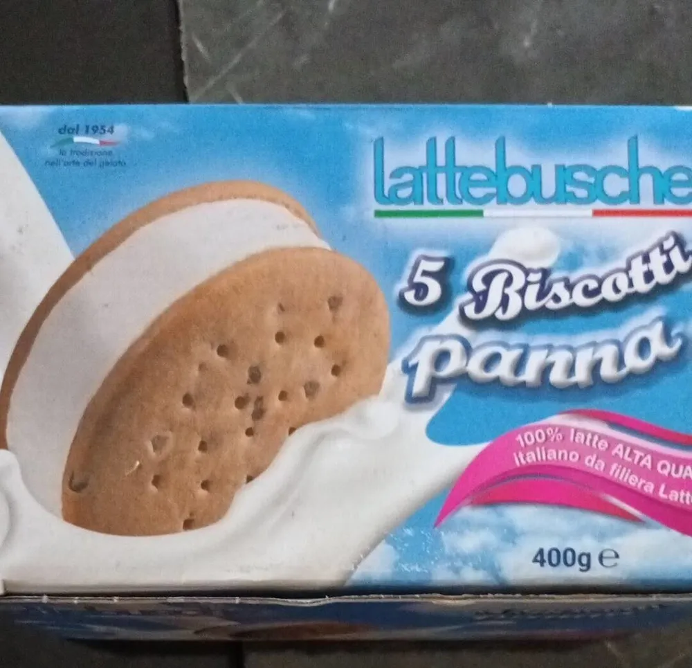 biscotto gelato alla panna