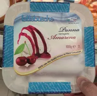 Gelato panna variegato amarena