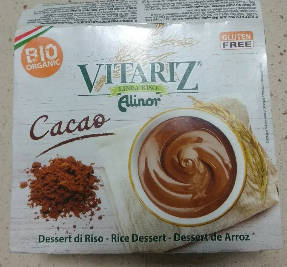 Dessert de arroz bio al cacao