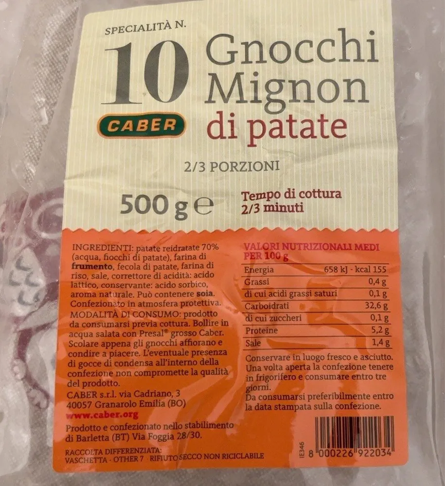 Gnocchi mignon di patate