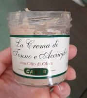 La crema di tonno e acciughe con olio di oliva