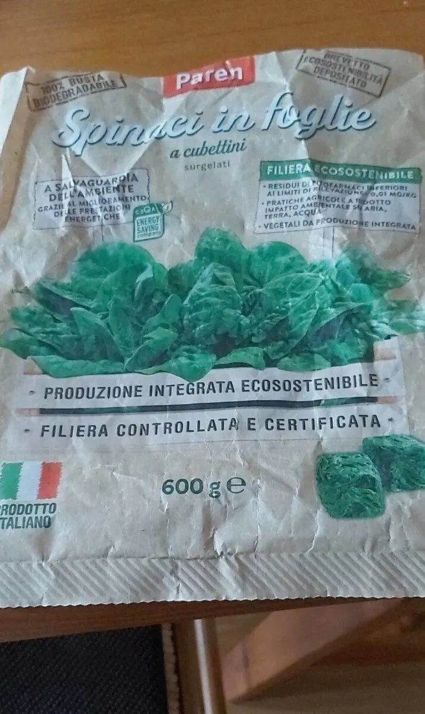 Spinaci in foglie