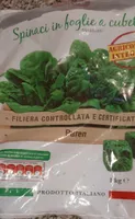 Spinaci in foglie a cubetti