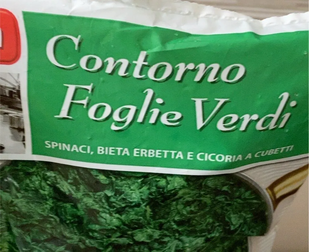 Contorno foglie verdi