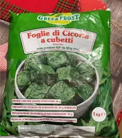Foglie di cicoria a cubetti