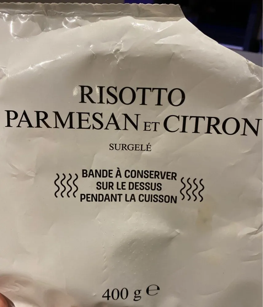 Risotto parmesan er citron