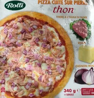 Pizza Cuite Sur Pierre Thon Edam Oignon Rouge Rolli 340 G