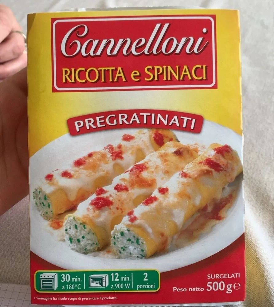 Cannelloni ricotta e spinaci