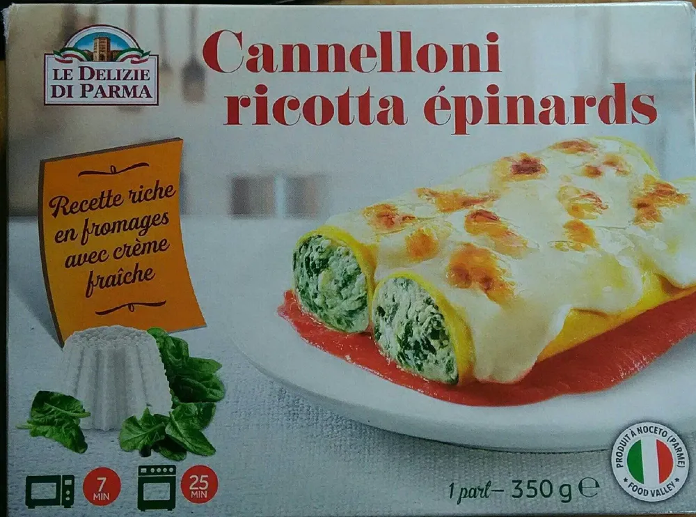 Cannelloni ricotta épinards