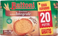 Granfetta con farina integrale + fette biscottate