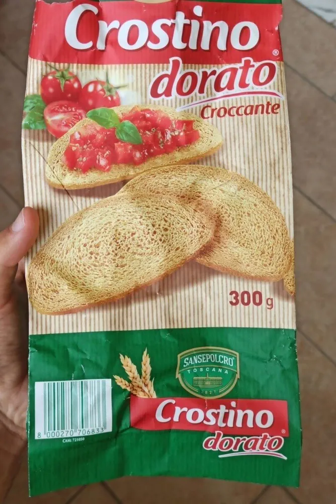 crostino croccante dorato