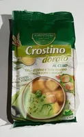 Crostino dorato al cubo olio oliva e sale marino
