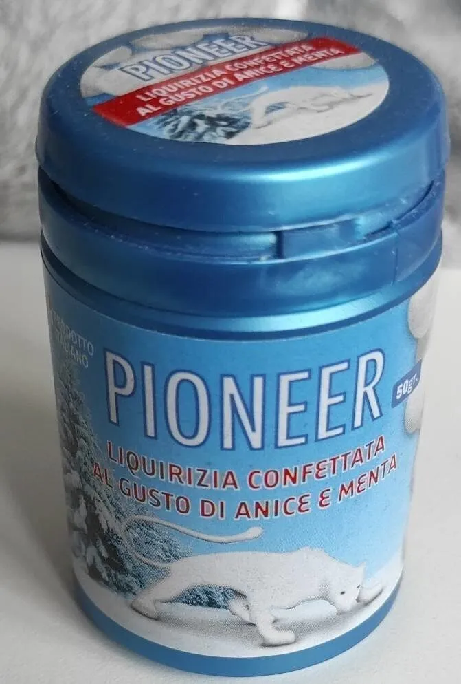 Liquirizia confettata al gusto di anice e menta
