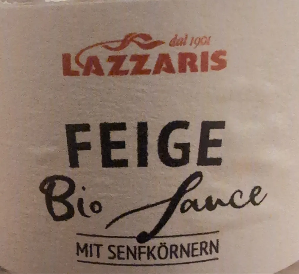 Feige - Bio Sauce mit Senfkörnern