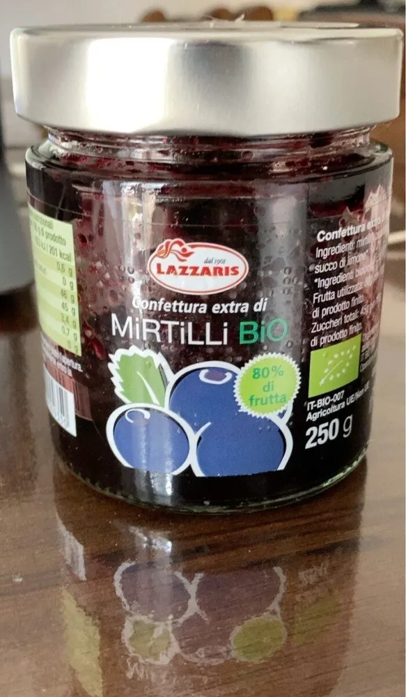 Confettura mirtilli bio