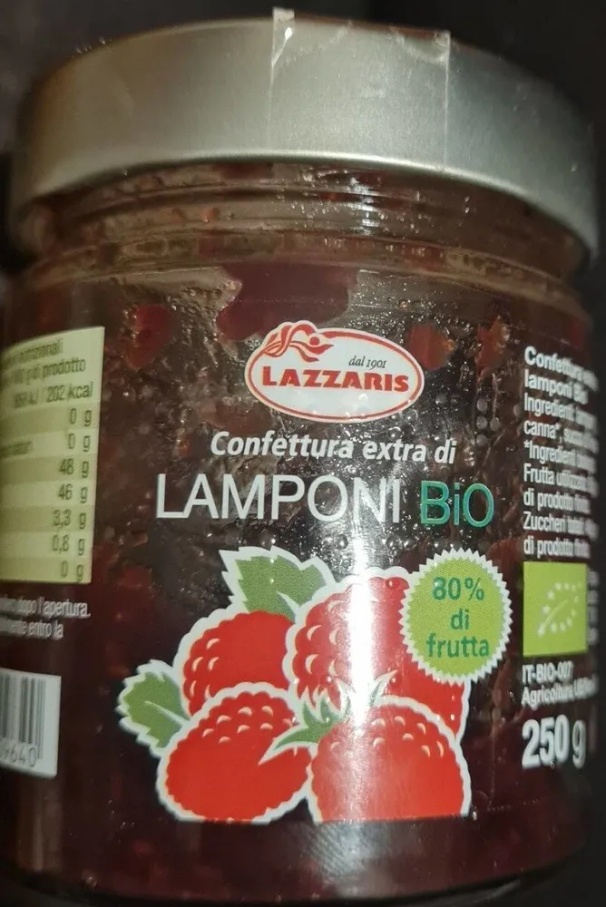Confettura extra di lamponi bio