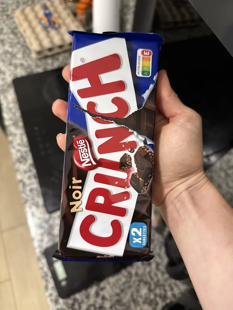 CRUNCH Noir Tablette 2x100g