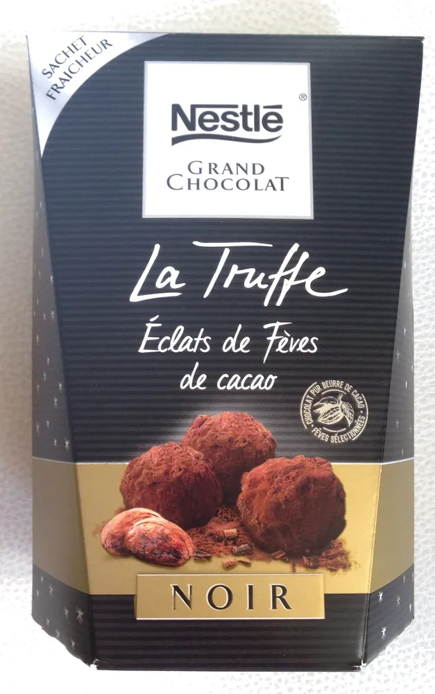 Grand Chocolat La Truffe Noir Éclats de Fèves de Cacao