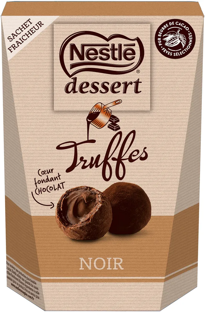 NESTLE DESSERT Truffes au chocolat Noir 250g