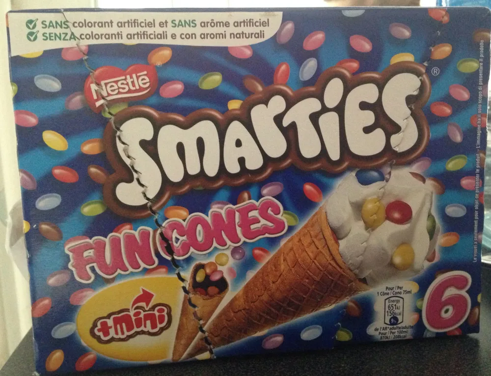 Smarties fun cones