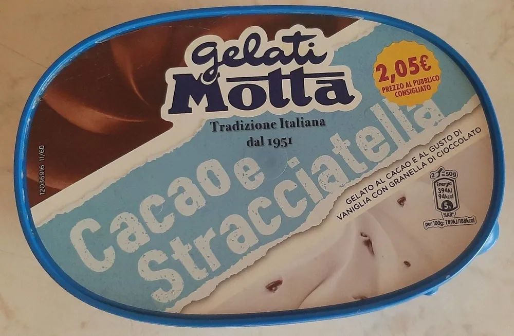 Gelato Motta Gusto Cacao e Stracciatella