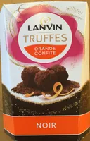 Truffes orange confite noir