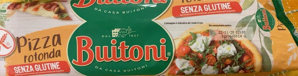 Pizza rotonda senza glutine