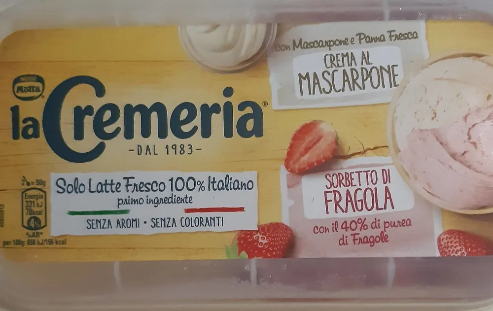 Gelato Fragola e mascarpone