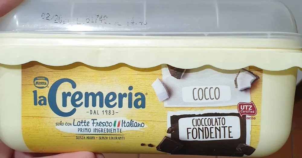 Gelato cioccolato fondente e cocck