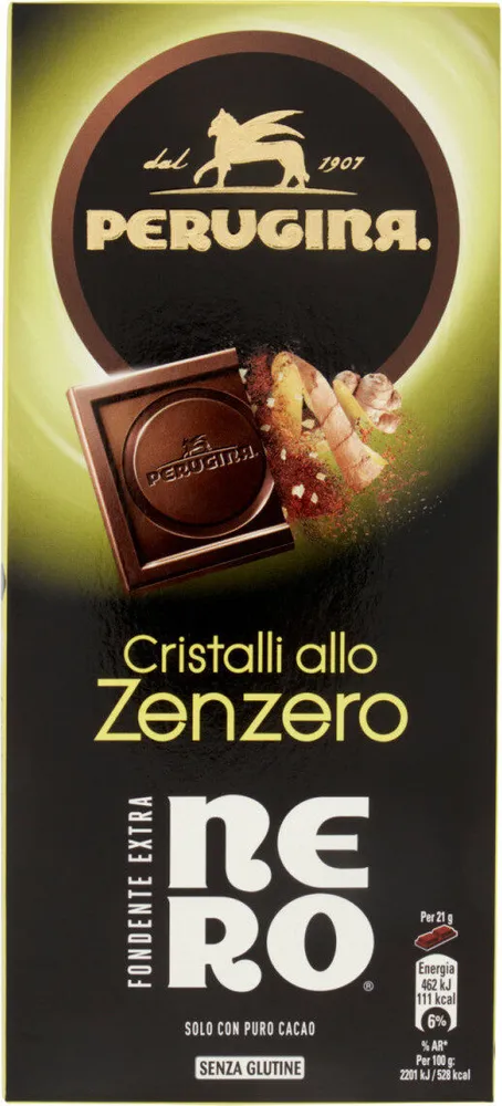 Fondente Extra Nero Cristalli allo Zenzero