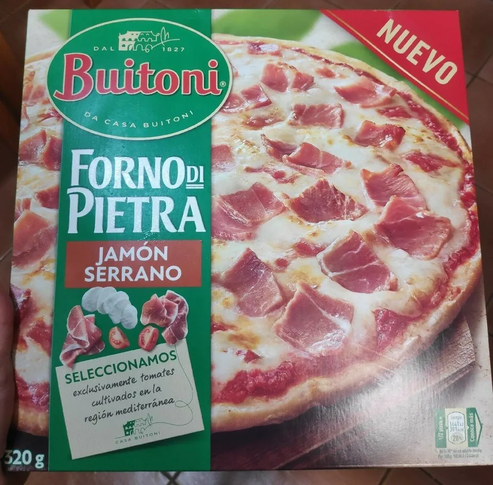 Pizza de jamón serrano