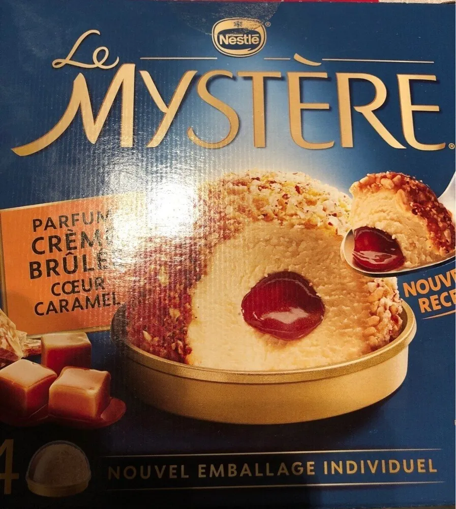 Le mystere parfum creme brulée coeur caramel