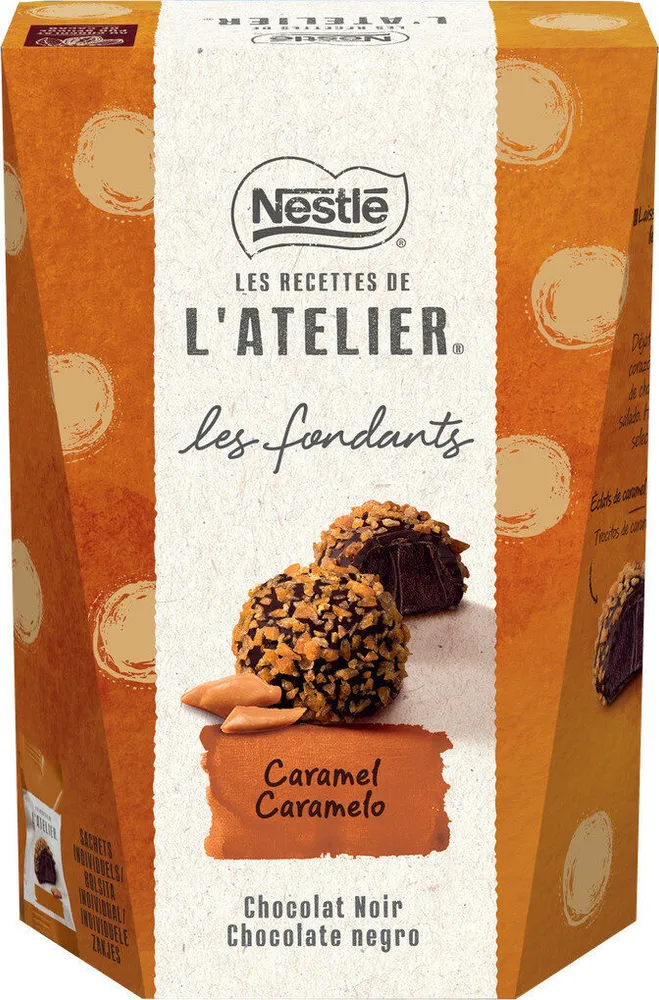 Truffes chocolat noir éclats de caramel