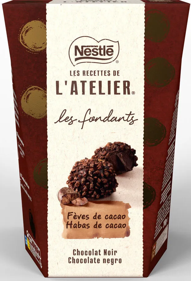 Les fondants chocolat noir fèves de cacao