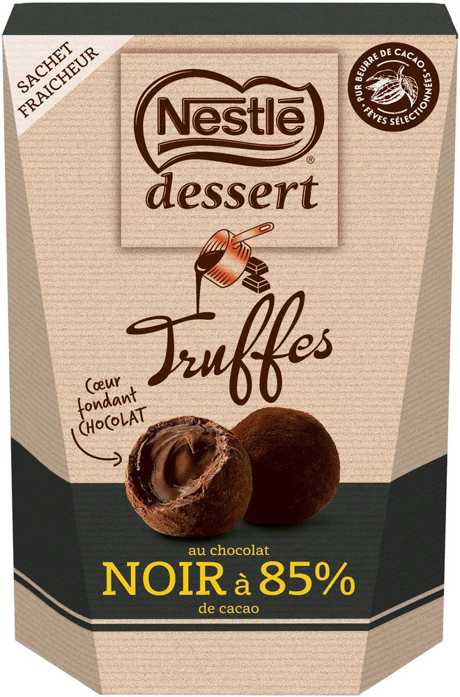 Truffes au chocolat Noir à 85% de cacao