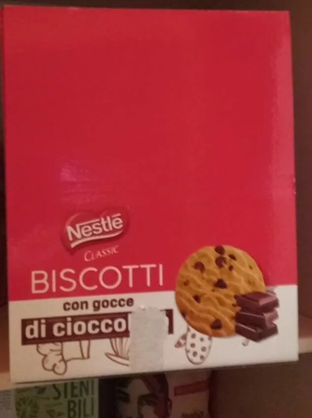 Biscotti frolli con gocce di cioccolato