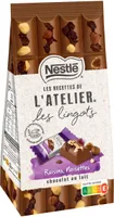 NESTLE L'ATELIER Lingots Lait Raisins Noisettes 157,5g