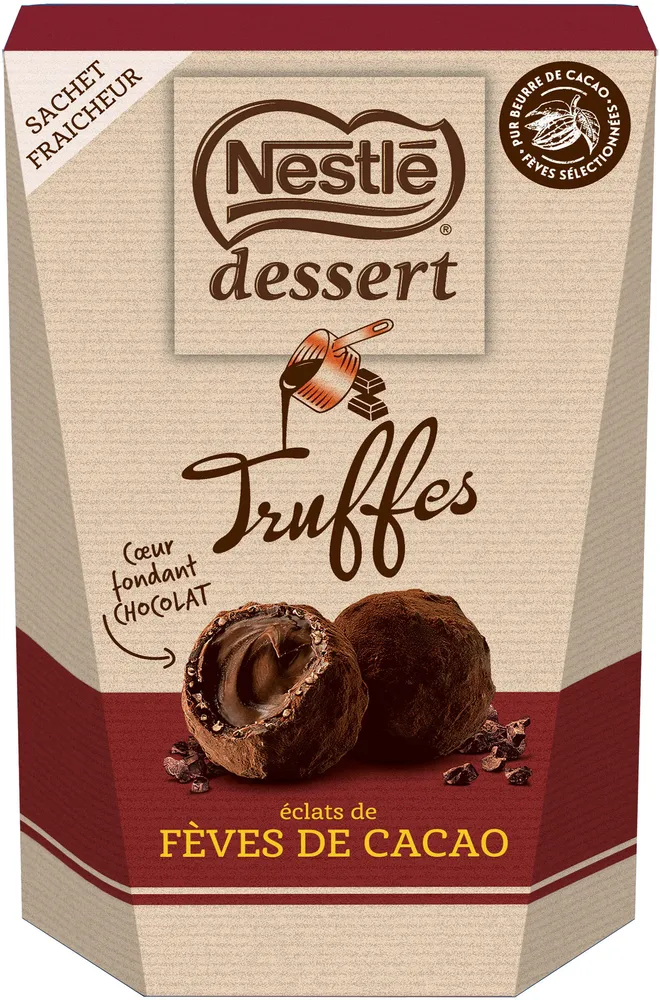 NESTLE DESSERT Truffes fèves de cacao 250g