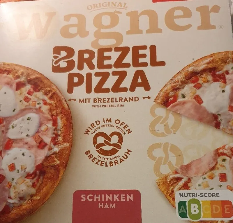 Brezel-Pizza Schinken
