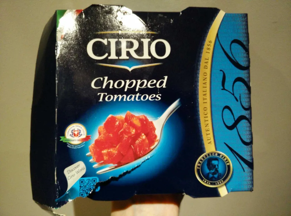 Cirio polpa chopped tomatoes