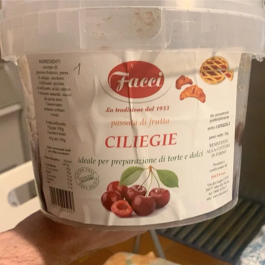 Passata di Frutta Ciliegie
