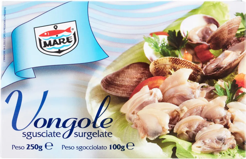 Vongole sgusciate surgelate