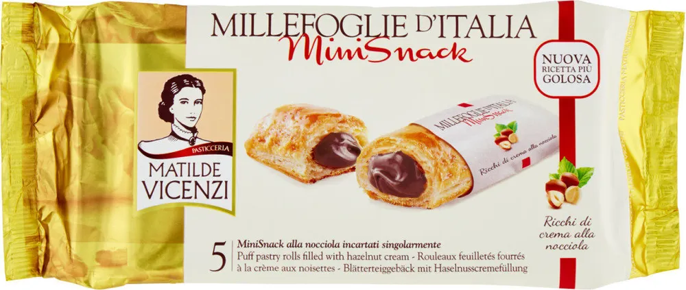 Millefoglie d'italia minisnack nocciola