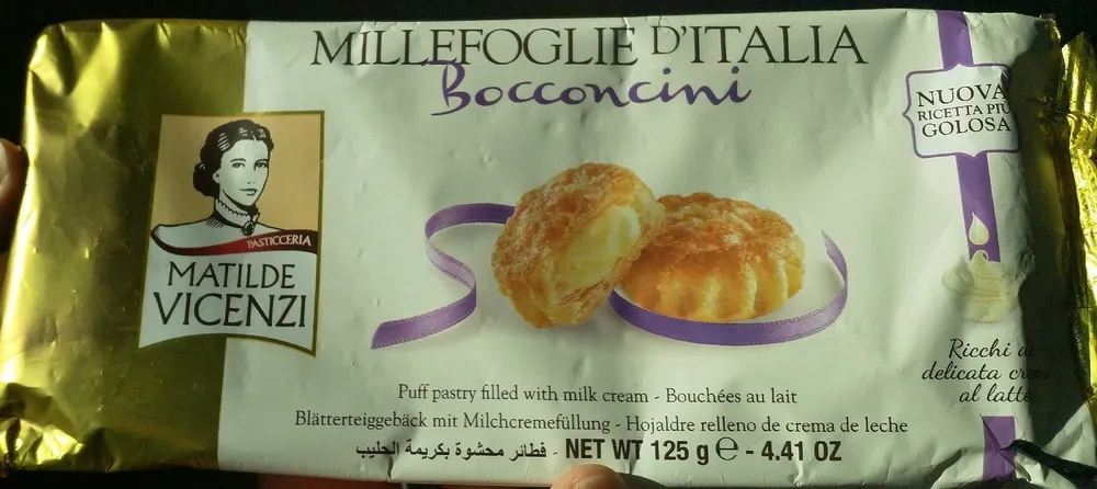 Bocconcini Puff Pastry Filled With Milk And Chocolate