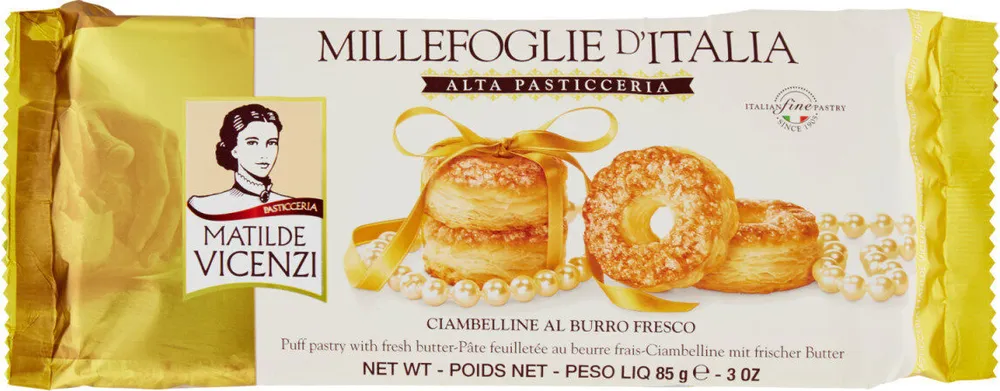 Millefoglie d'italia ciambelline al burro fresco