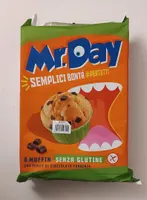 Muffin senza glutine con pepite di cioccolato fondente