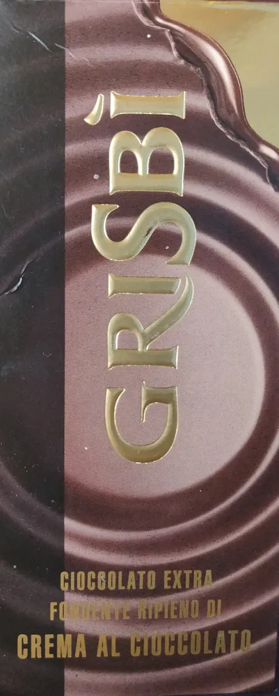 Cioccolato extra fondente ripieno di crema al cioccolato