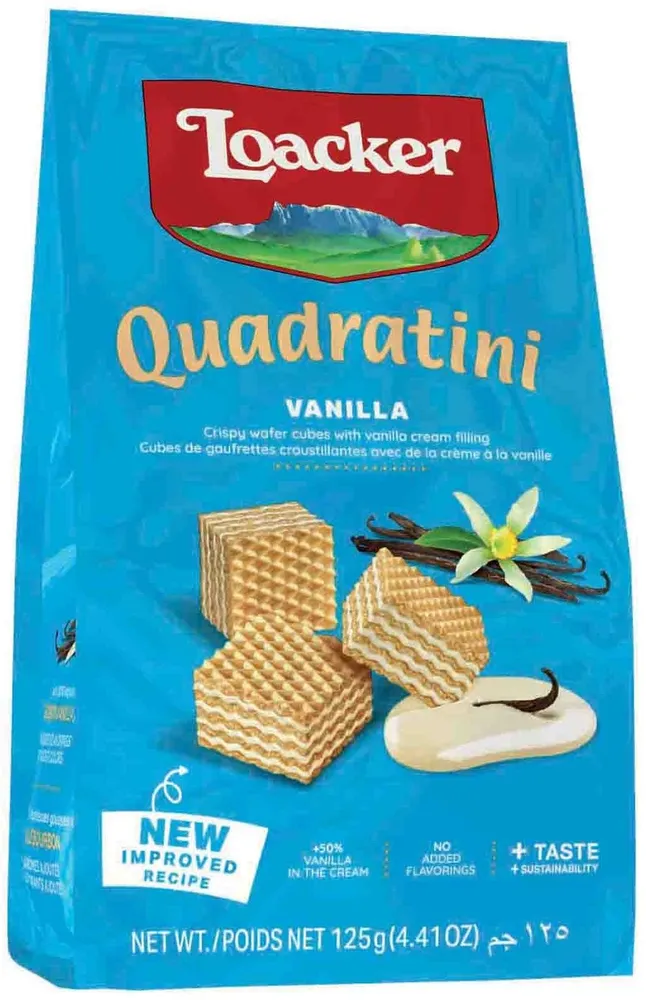 QUADRATINI VANILLE 125G - LOACKER - 125g