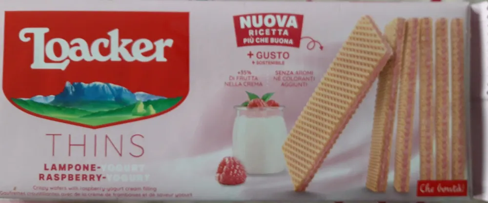 Loacker Thins Lampone-Yogurt