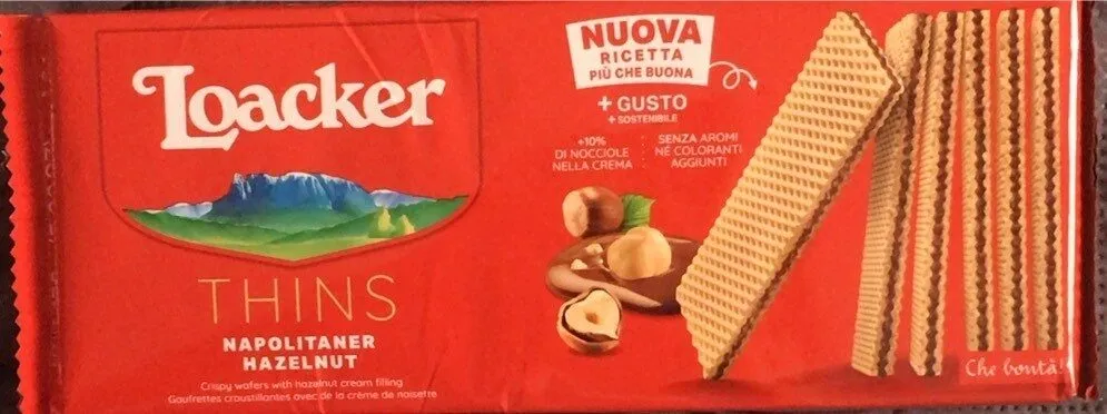 Wafer con crema alla nocciola